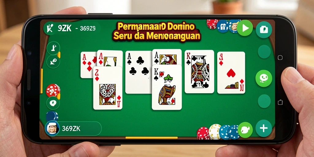 Screenshot gameplay yang menampilkan aksi seru dalam permainan Domino.