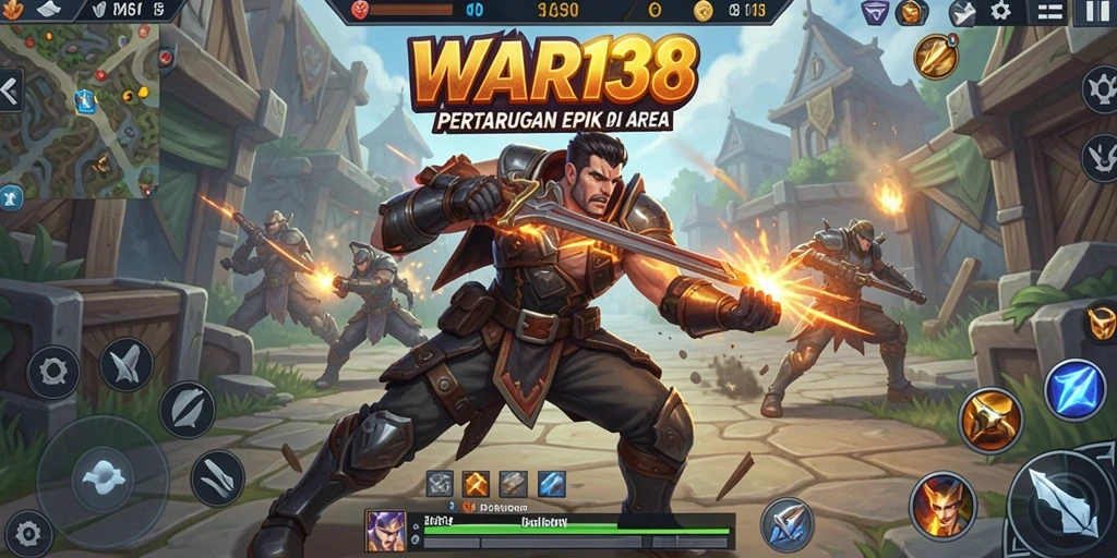 Tampilan dinamis dari gameplay seru di WAR138.